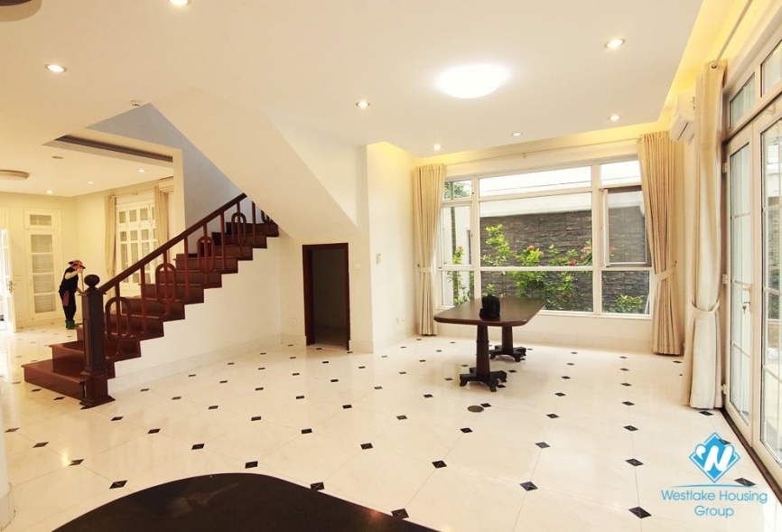 High quality and spacious house for rent in Ciputra, Tay Ho, Hanoi - Unfurnished